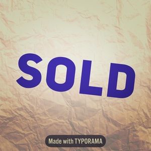 Everything beyond this point has been sold